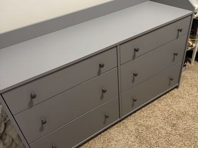 IKEA Grey 6-Drawer Dresser / Changing Table