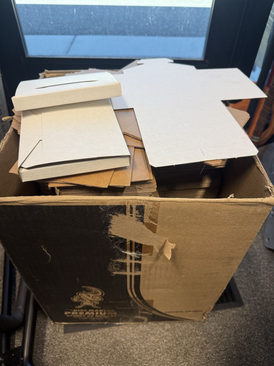 250 Sturdy Cardboard CD Mailers - Music Compact Disc Mailing Boxes