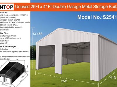 25 ft x 41 ft metal building