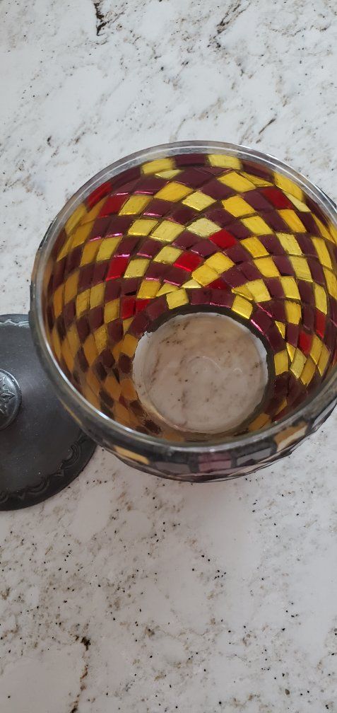 Mosaic Glass Jar