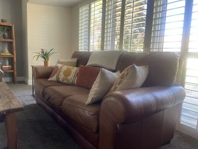 Leather sofa