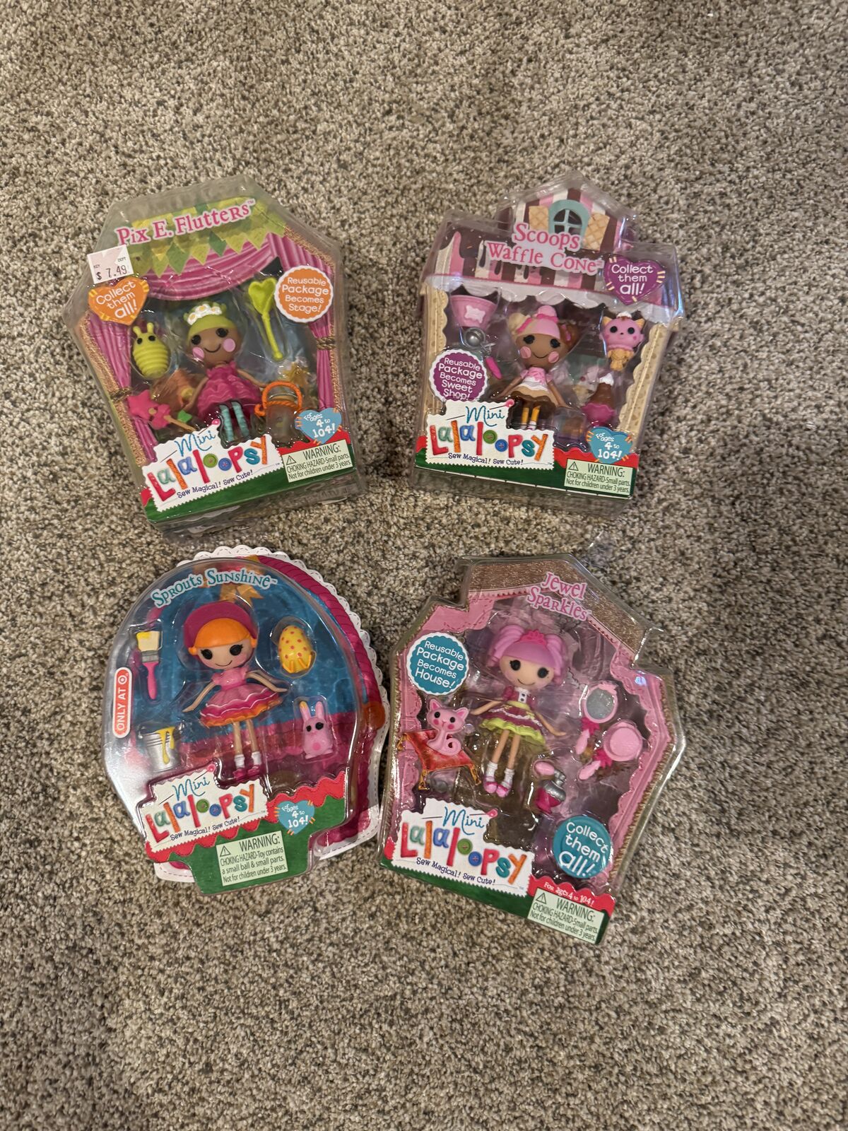 Mini Lalaloopsy Dolls with accessories