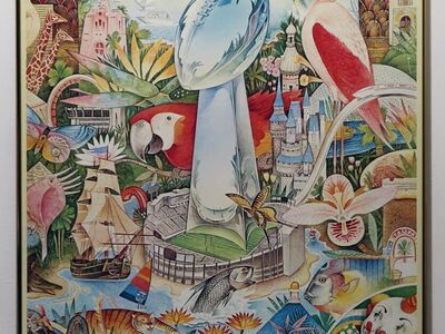 Super Bowl XVIII Original Poster Framed Raiders vs Redskins PLUS BONUS