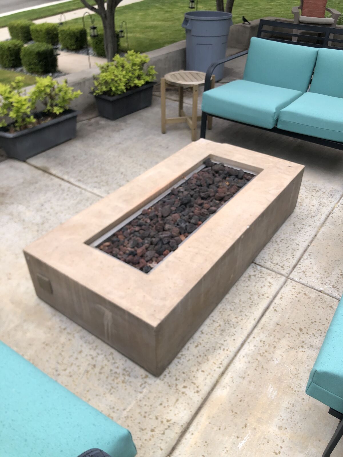 RESTORATION HARDWARE FIRE TABLE