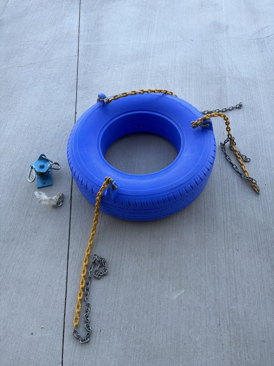 Plastic tire swing