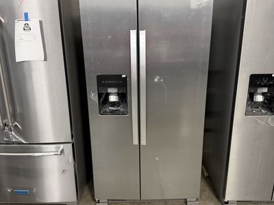 NEW WHIRLPOOL 24.6 C FT STAINLESS SIDE BY SIDE