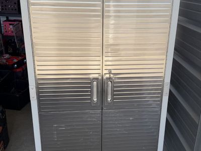 Seville Classics UltraHD Heavy-Duty Storage Cabinet Stainless Steel