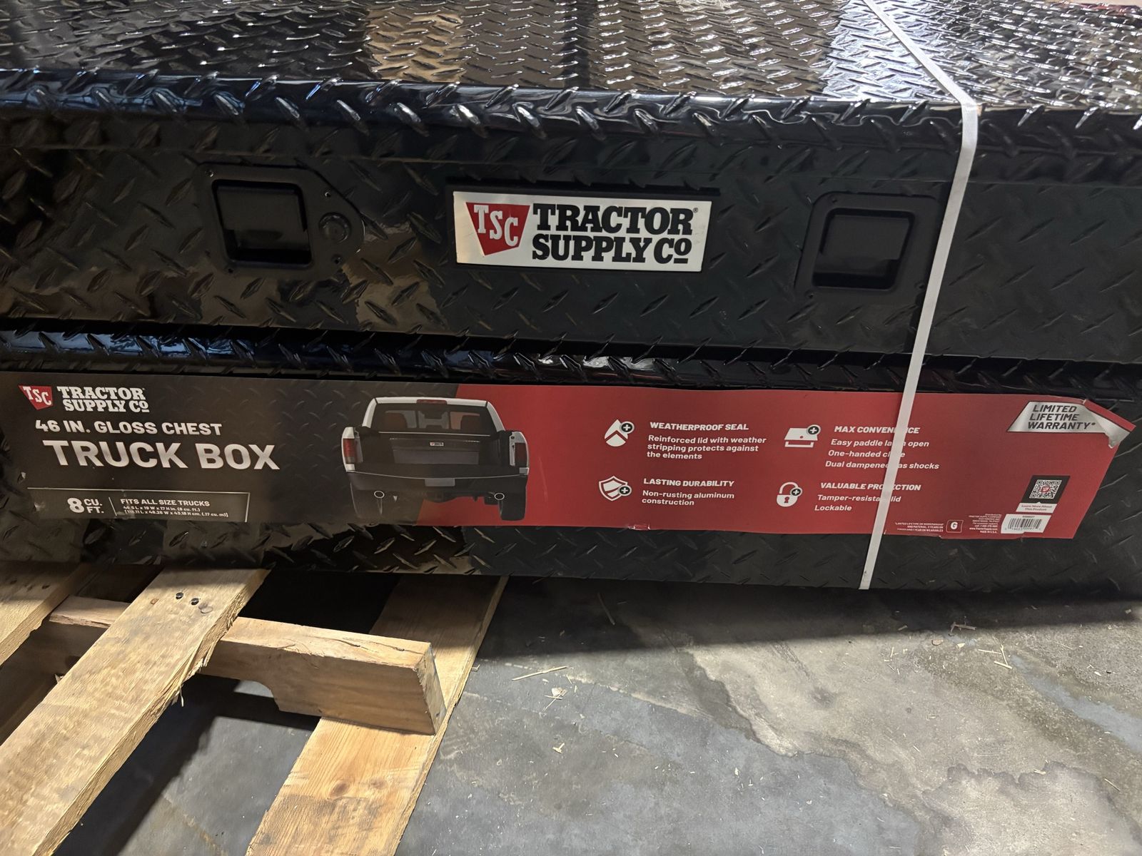 New Black Aluminum Truck Tool Box Chest