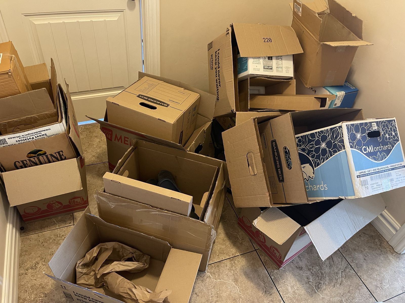 Moving boxes