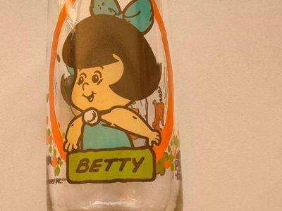 Flintstones Betty rubble glass
