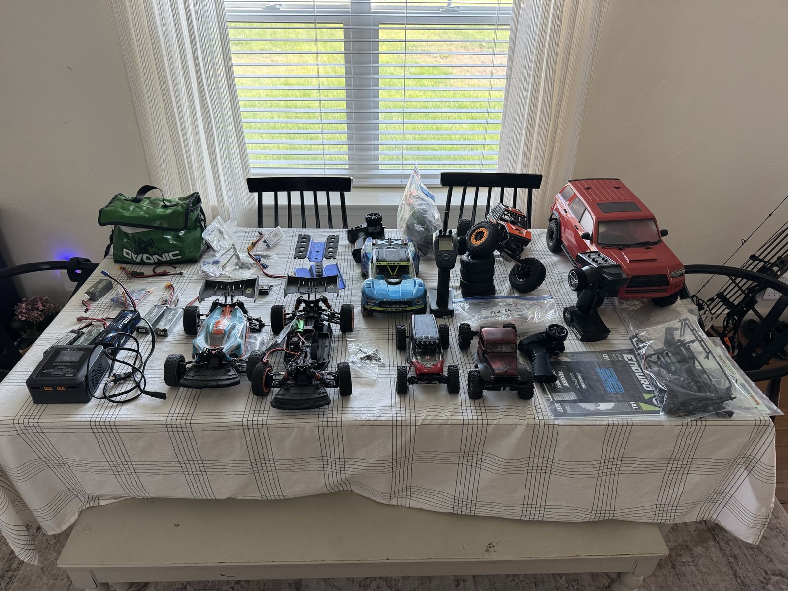 Large RC Car Collection Lot - Arrma, Element Enduro, Crawlers, Chargers & Accessories