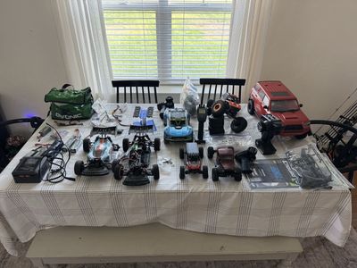 Large RC Car Collection Lot - Arrma, Element Enduro, Crawlers, Chargers & Accessories