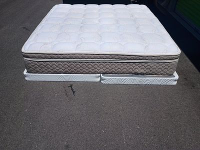 King size mattress with box spring$400OBO