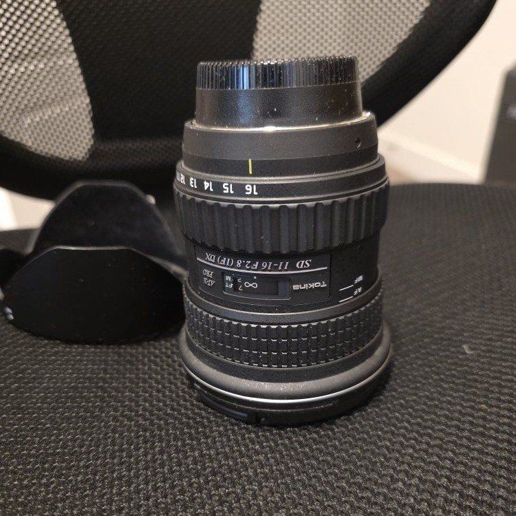 Wide angle 11-16mm F2.8 Tokina for Nikon camera