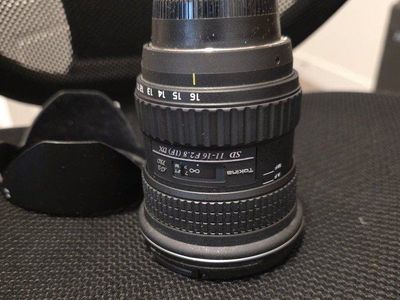 Wide angle 11-16mm F2.8 Tokina for Nikon camera