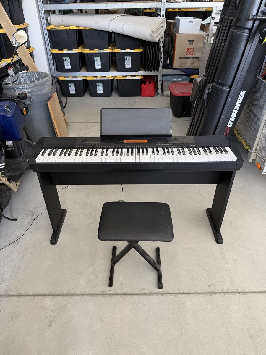 Casio CDP-230R 88-Key Digital Piano with Stand, Music Rest, and Bench