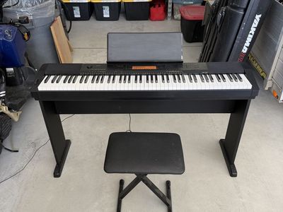 Casio CDP-230R 88-Key Digital Piano with Stand, Music Rest, and Bench