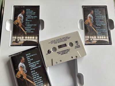 Bruce Springsteen Live 1975-85 Audio Cassette Tape Boxed Set (3-Tapes)from 1986 80’s retro