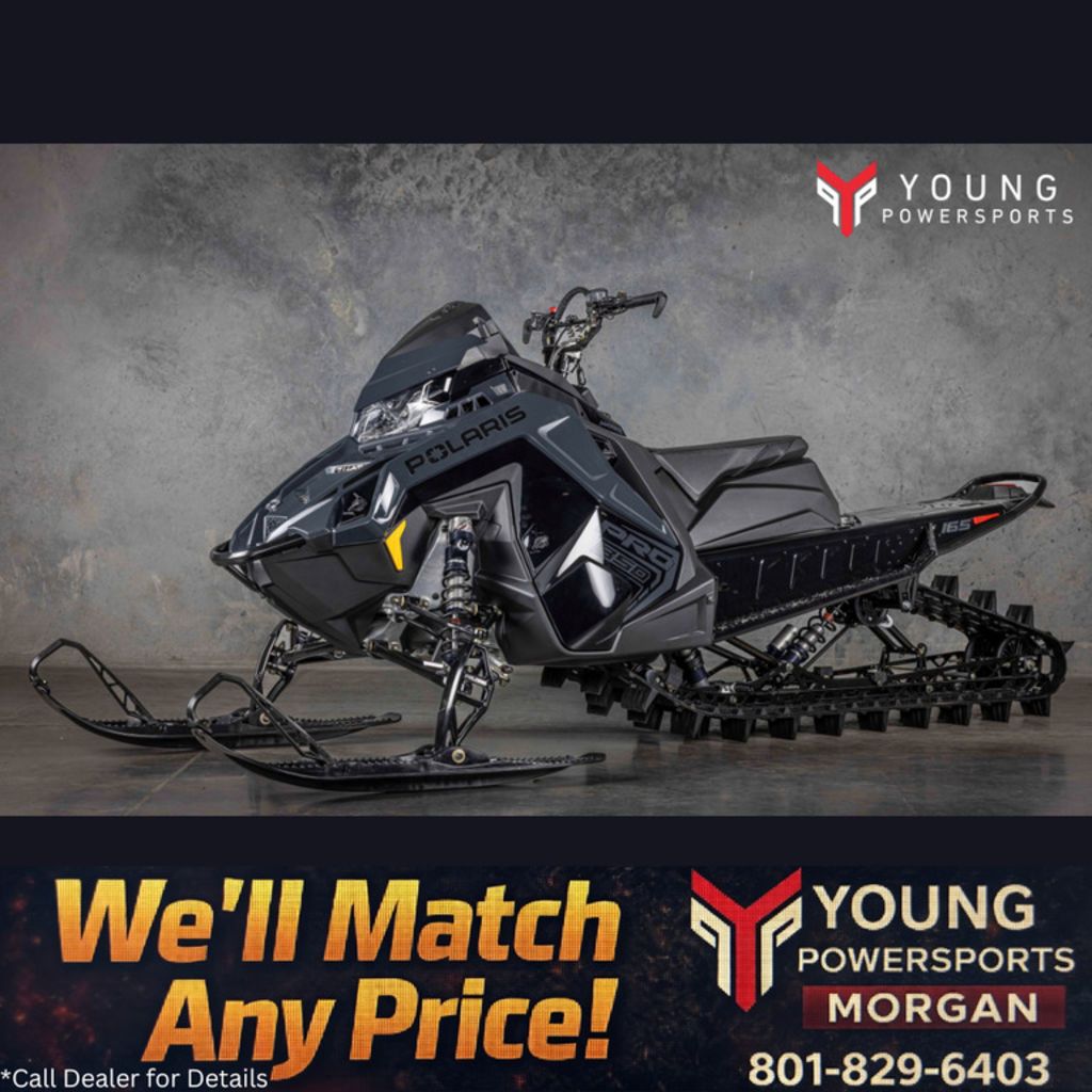 2026 Polaris® 850 PRO RMK 165 Gloss Black / Blue Dusk