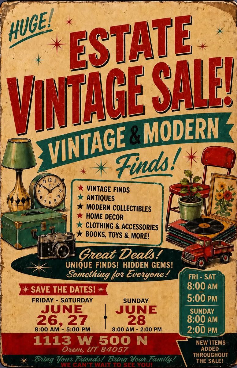 MASSIVE VINTAGE ESTATE SALE