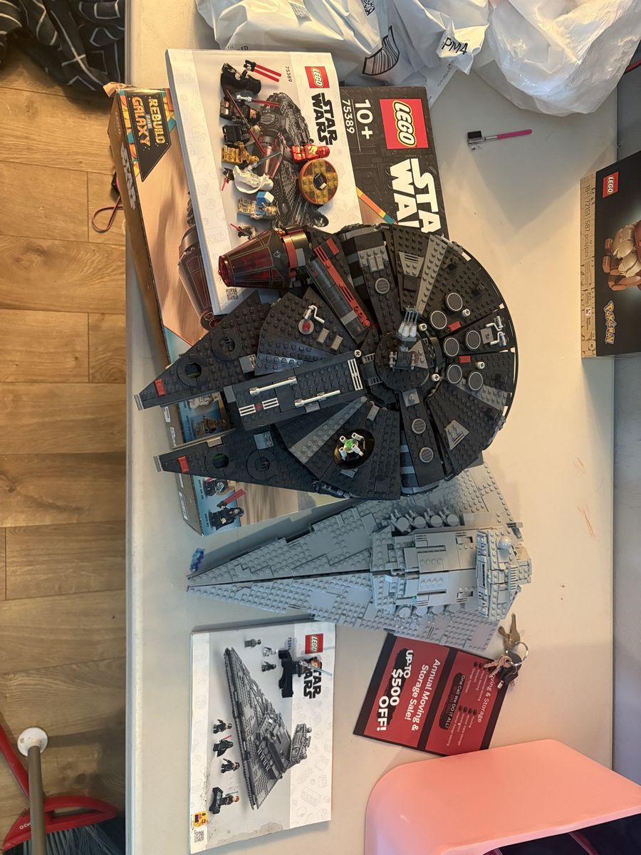 dark falcon, imperial star destroyer, and dx kai