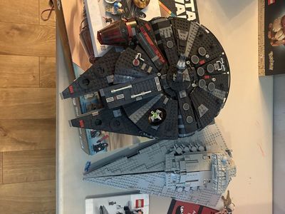 dark falcon, imperial star destroyer, and dx kai