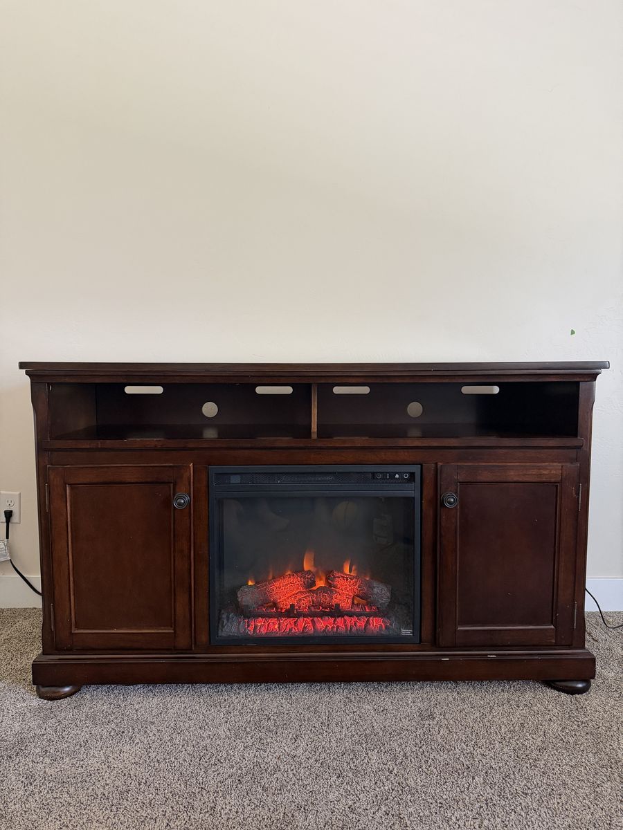 TV Stand w/ Electric Fireplace