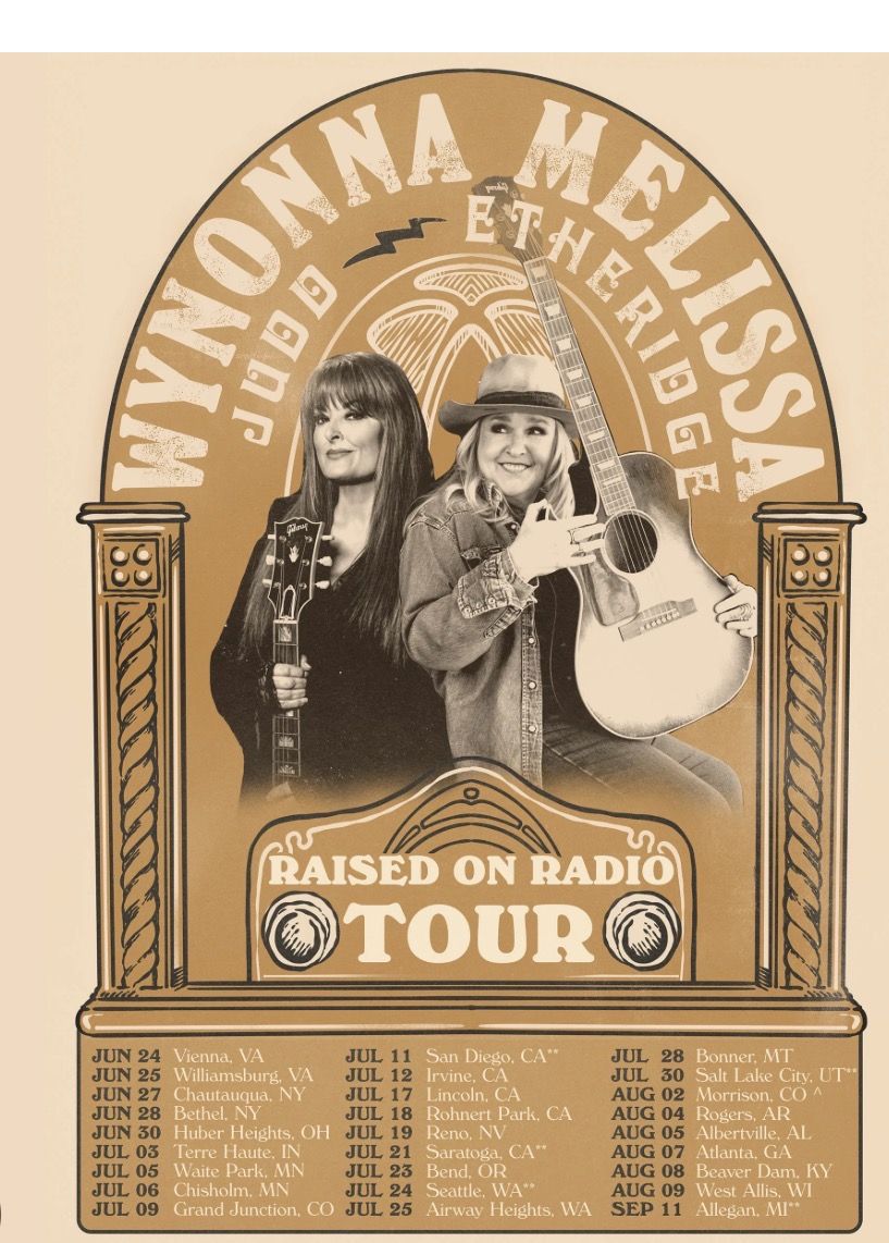 1 Etheridge/Judd ticket Red Butte Gardens 7/30