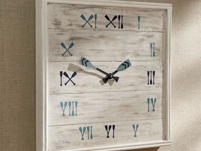 Park Designs Lake House Wall Clock, Oar Design
