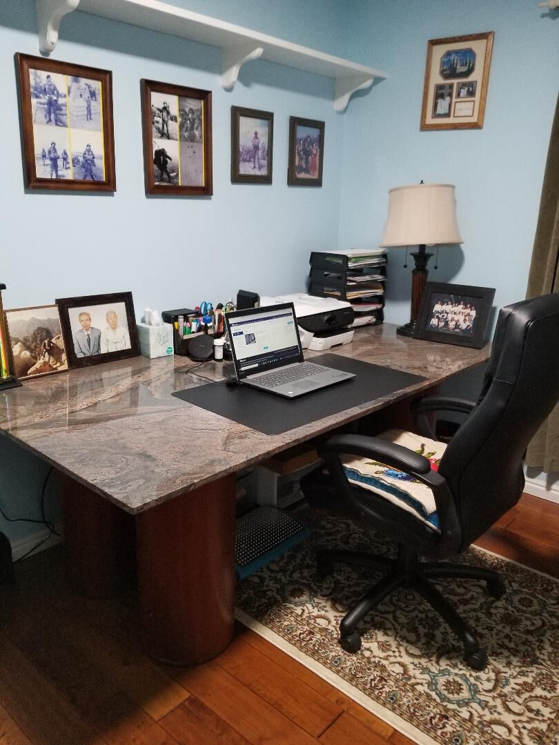 Executive granite desk