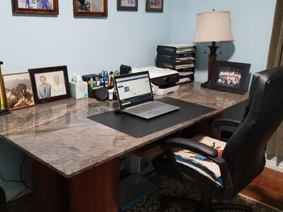 Executive granite desk
