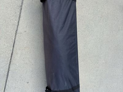 Black Pop-Up Canopy Tent with Rolling Storage Bag one bent pole 13 by 13 feet