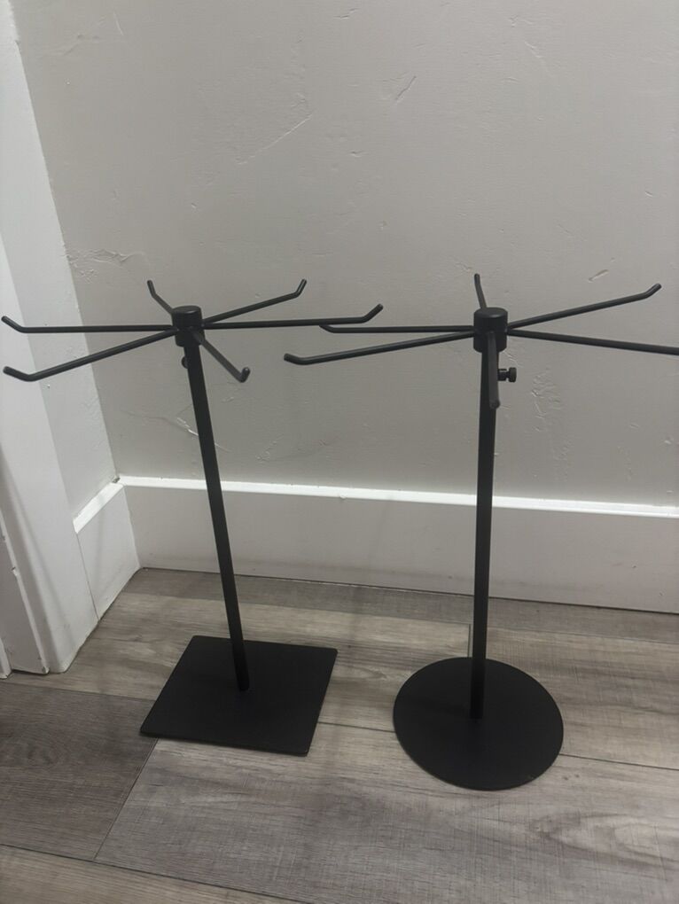 adjustable Black Metal Jewelry Organizers