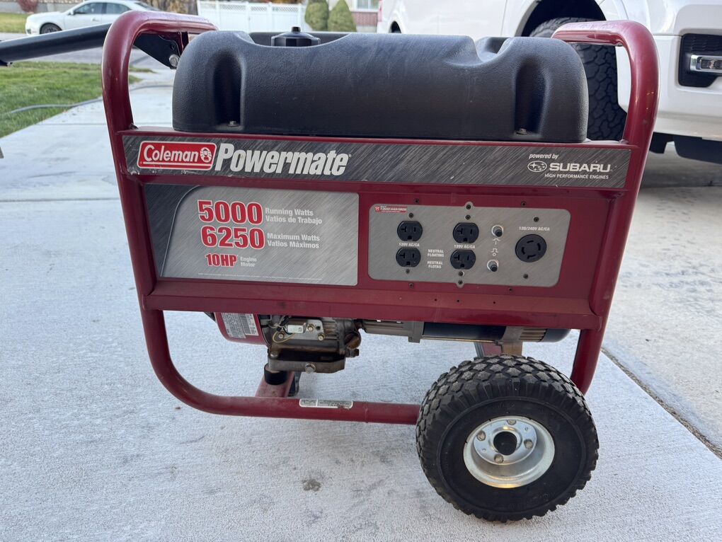 6250 W Generator - Great for House backup/camping