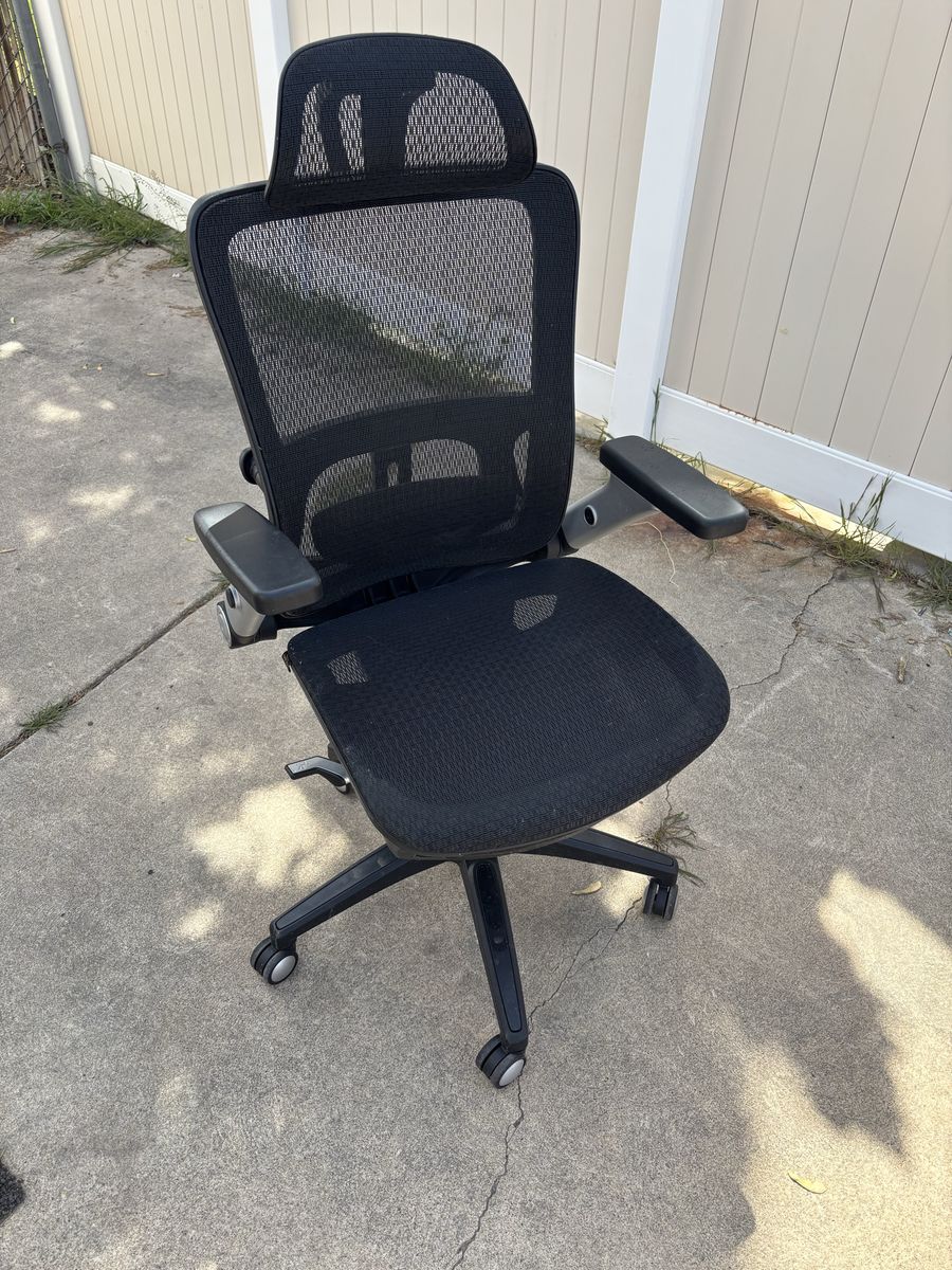 Office chair with foot rest