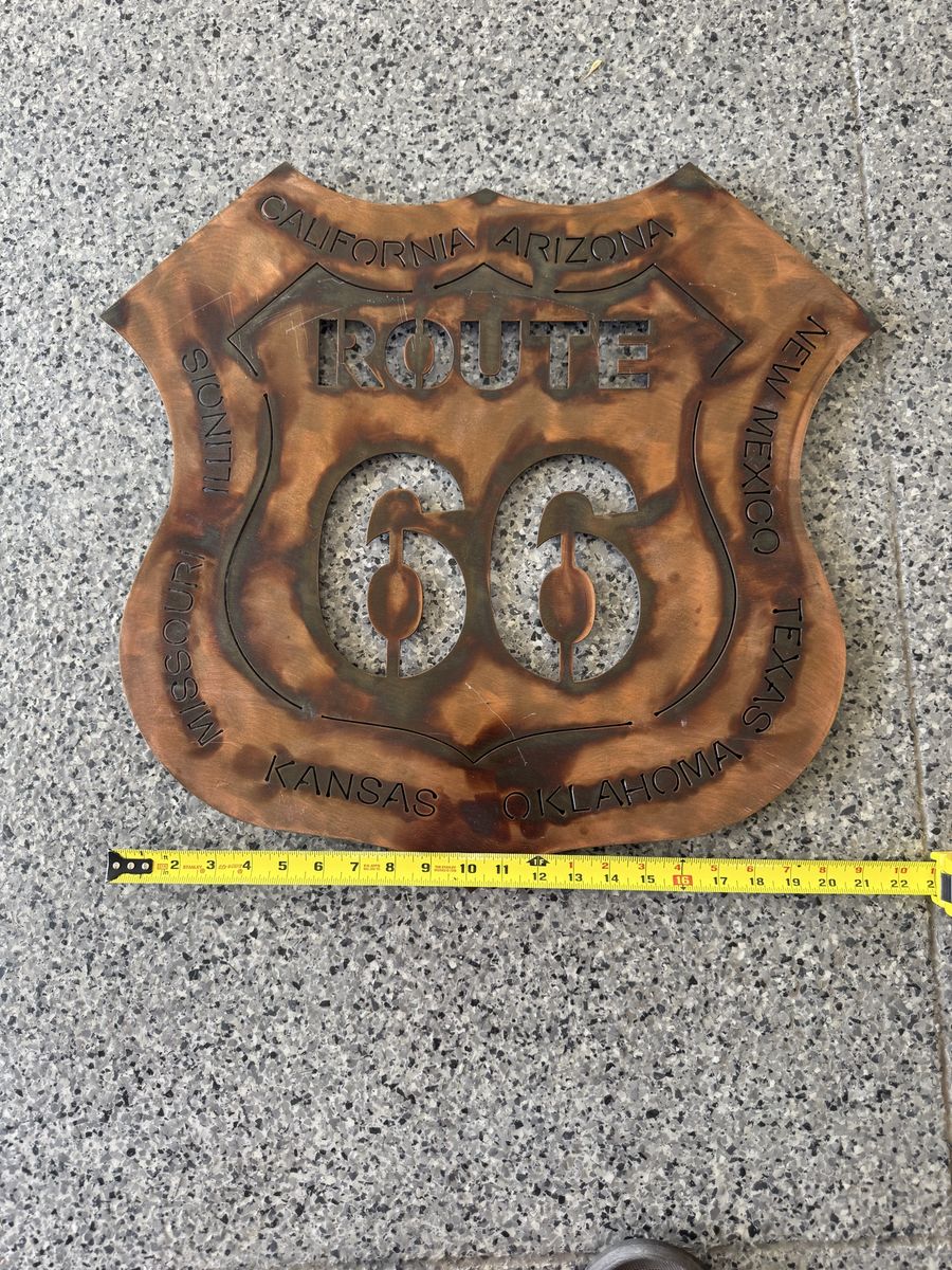 Route 66 metal sign