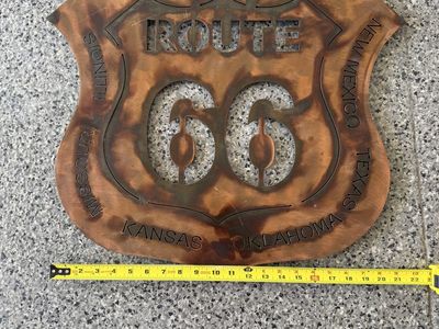 Route 66 metal sign