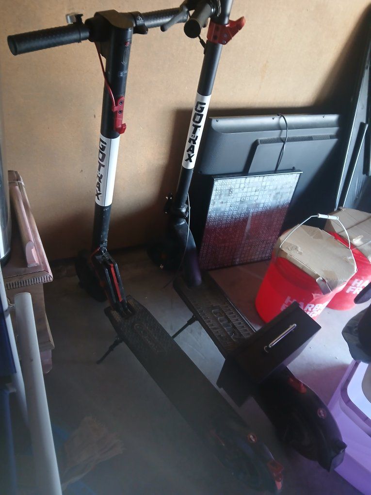Pair of Gotrax Electric Scooters - Black, Used Condition