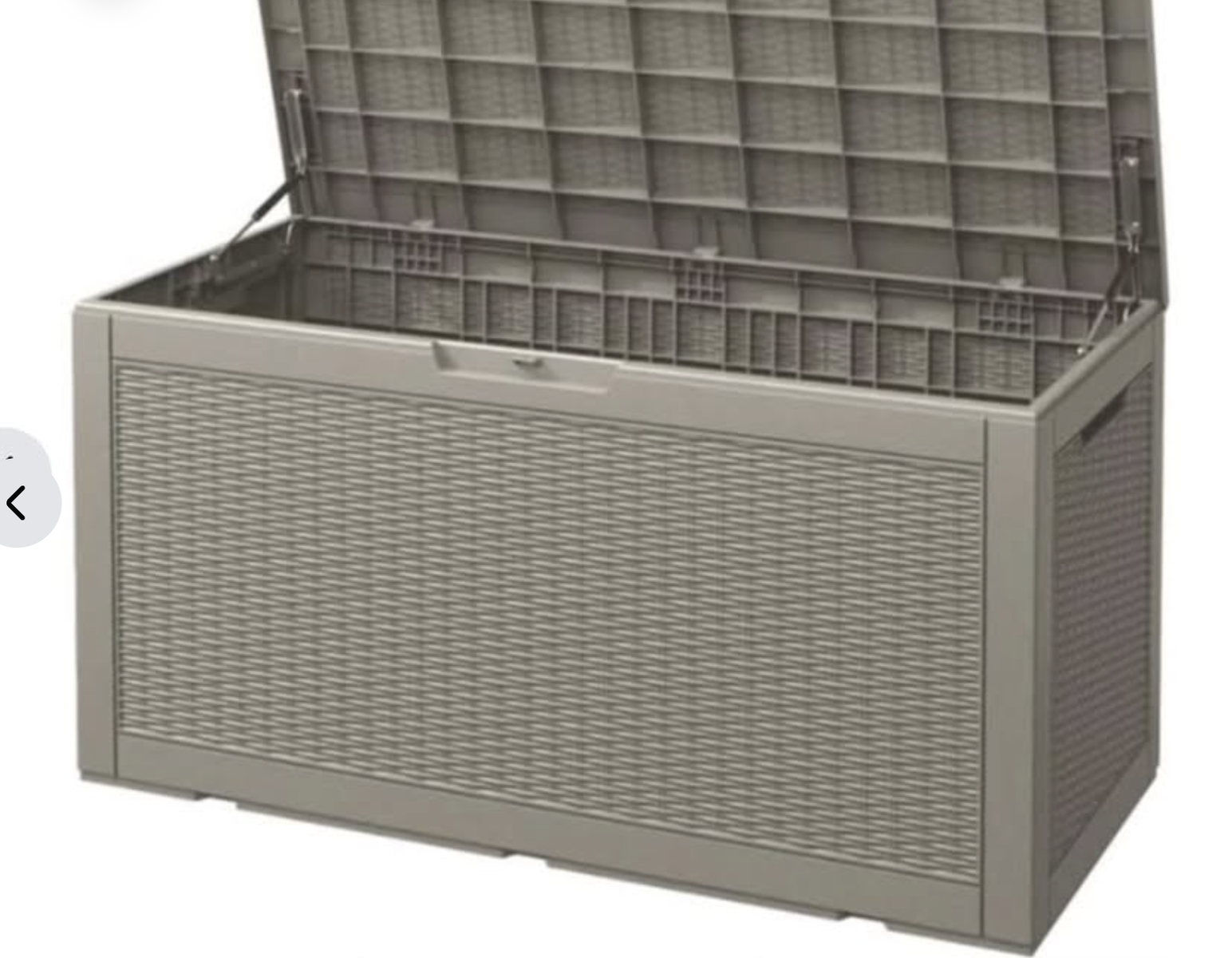 Brand New 100 Gallon Deck Box Lockable Resin Outdoor Storage Box Waterproof.48.2" x 21.2" x 24.4"
