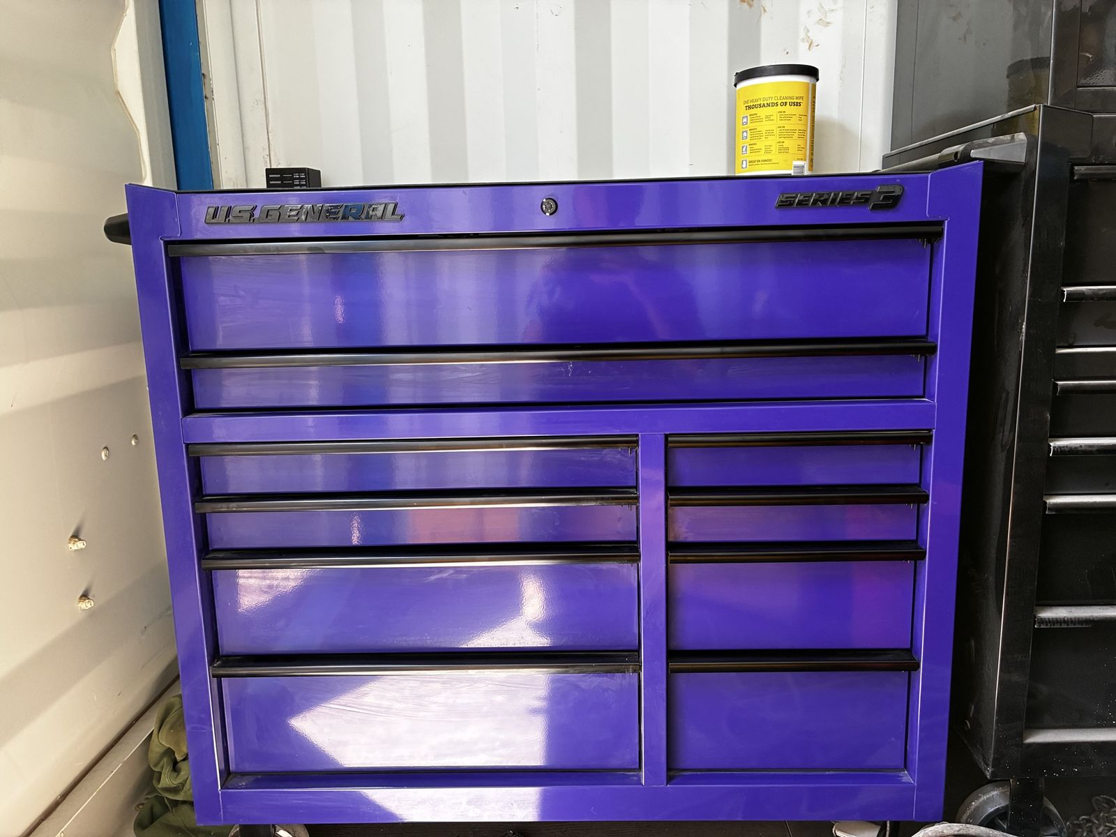 U.S. General Series 3 42 in. x 22 in. Roll Cabinet Tool Chest - Purplebix