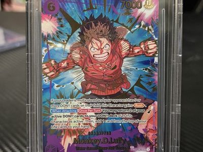 Beckett 9.5 Gem Mint: 2025 One Piece Monkey D. Luffy SP EB02-061 Trading Card