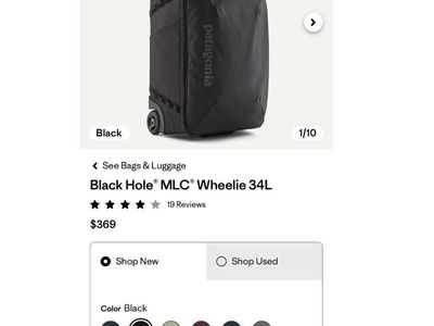 Patagonia Black Hole MLC Wheelie (34L)