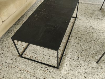 metal coffee table