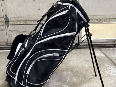 Precise Lightweight Golf Stand Bag – Black/White – Great Condition