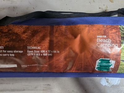 Outerbanks Provisions Folding Tent - 108x72x66in Beach Camping Shelter with Carry Bag
