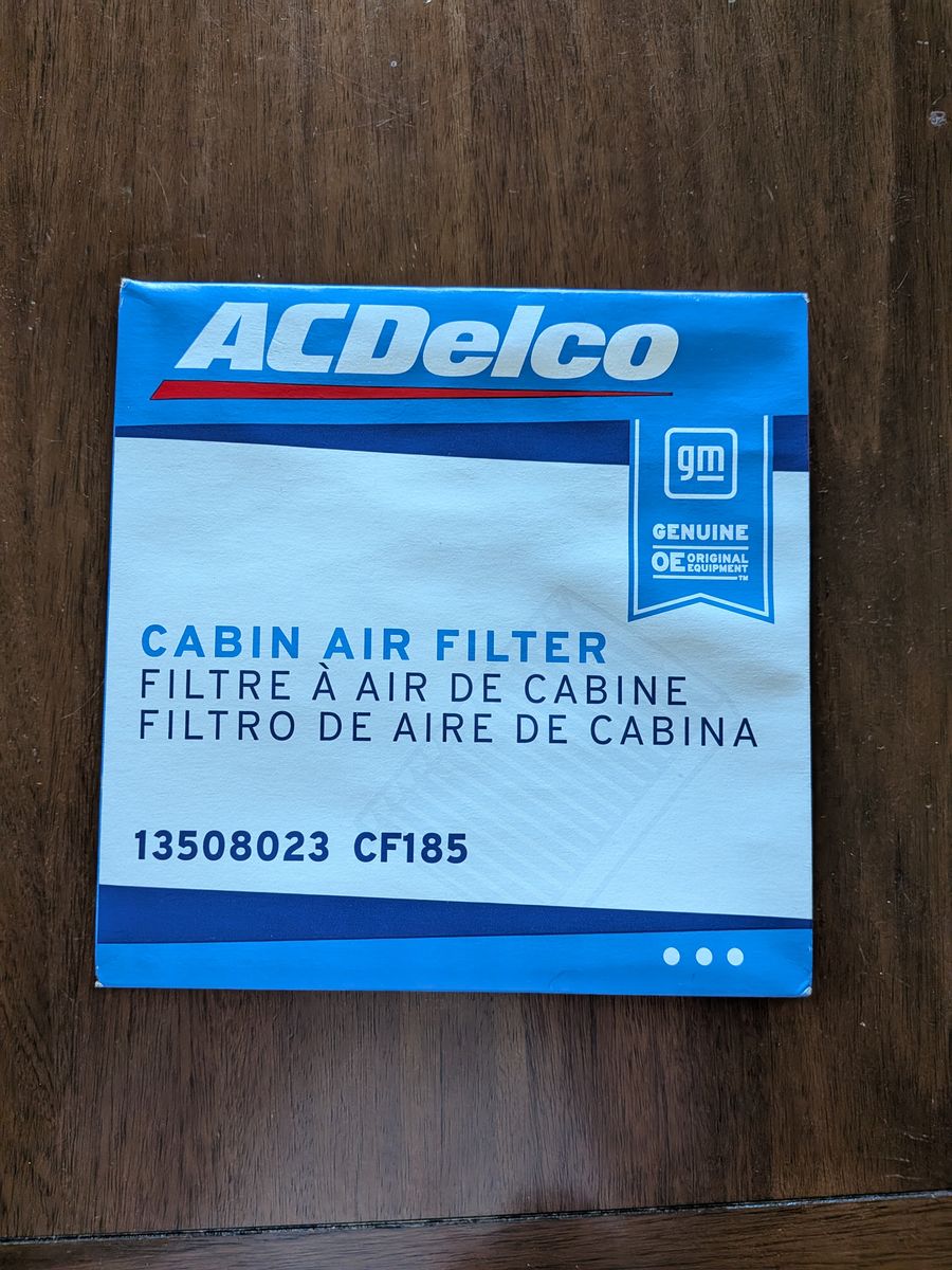Unopened Cabin Air Filter -- GM ACDELCO