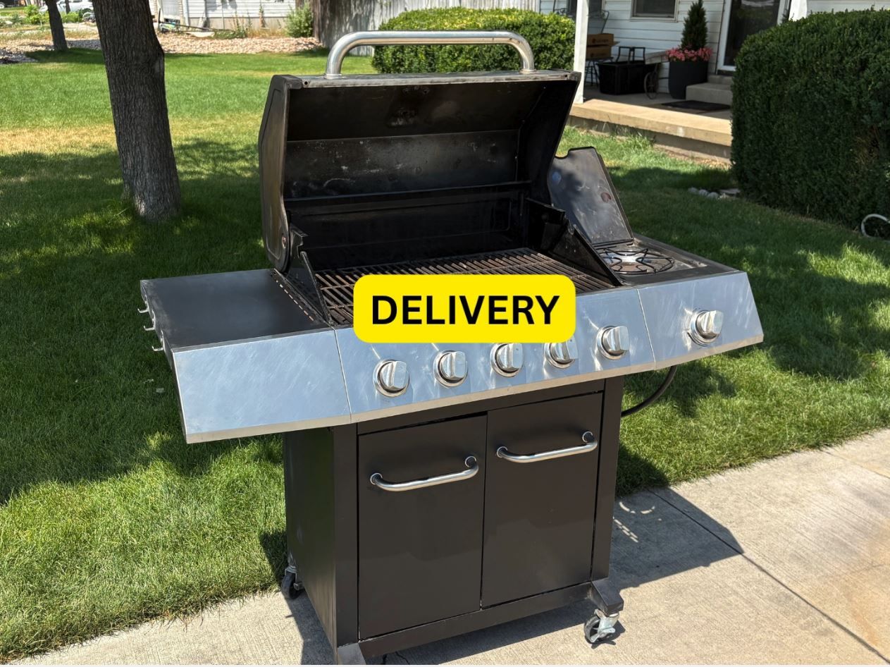 DELIVERY - WORKING/CLEANED 6 Burner ExpertGrill BBQ Grill