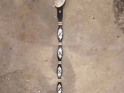 Dress belt with Sterling silver buckle