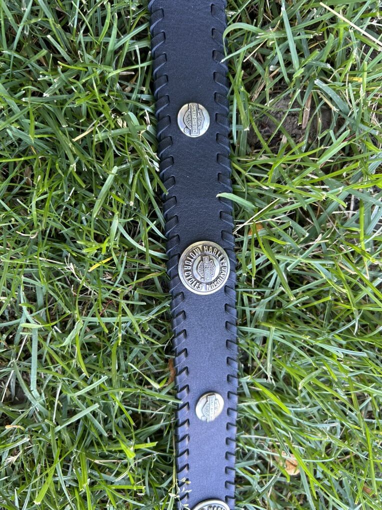 Genuine Harley Davidson Black Leather womens Belt