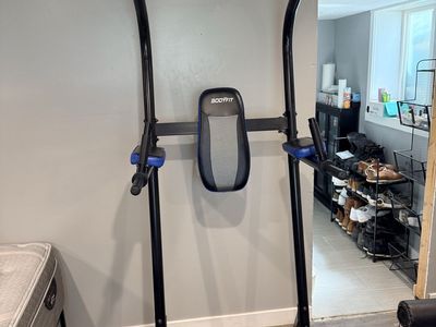 Bodyfit Power Tower Pull-up Dip Station - Full Body Workout Home Gym Equipment